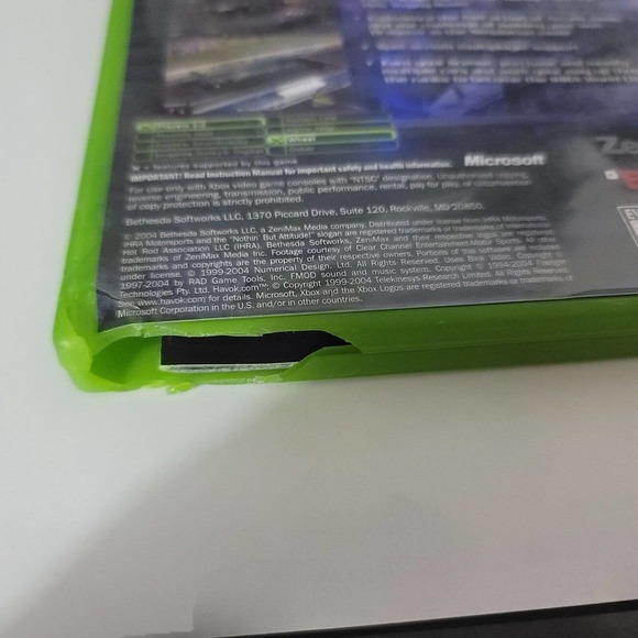 IHRA Professional Drag Racing 2005 Microsoft Xbox With Manual Tested - Picture 3 of 5